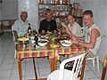 Dinner together in Kalabahi with grandpa in the restaurant Tiga Berlian